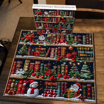 Puzzle bookshelf di natalizio puzzle 1000 pezzi